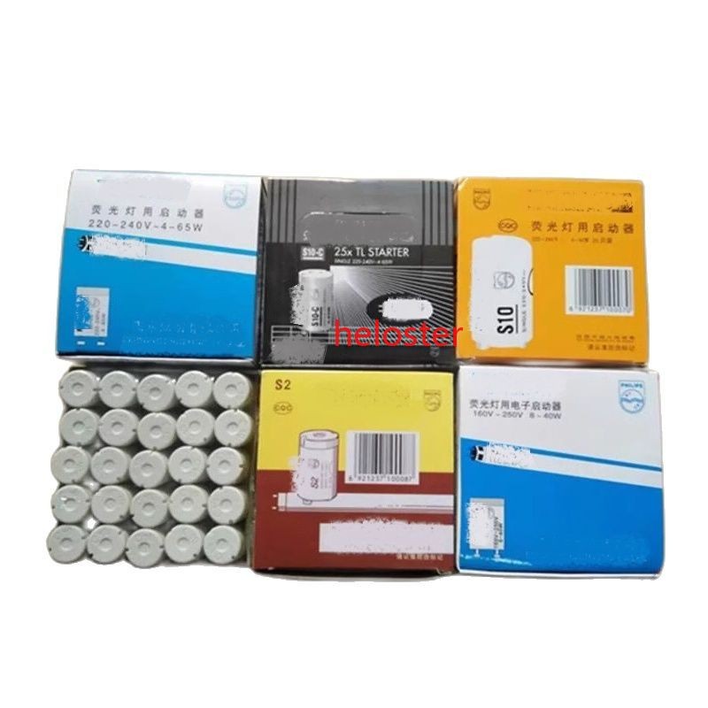 10PCS 220V Starter S10 C10 4-65W Old-fashioned Fluorescent Lamp Starter 110V