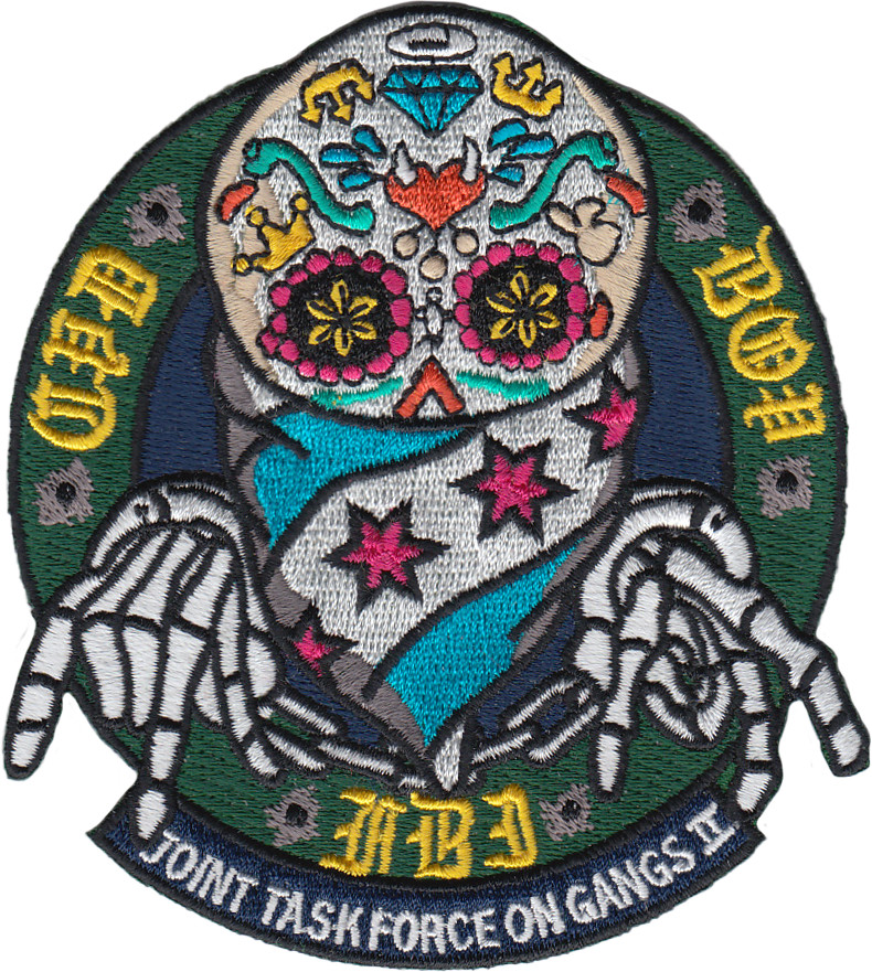 CHICAGO POLICE DEPT / BUREAU OF PRISONS / FBI JOINT TASK FORCE ON GANGS II PATCH
