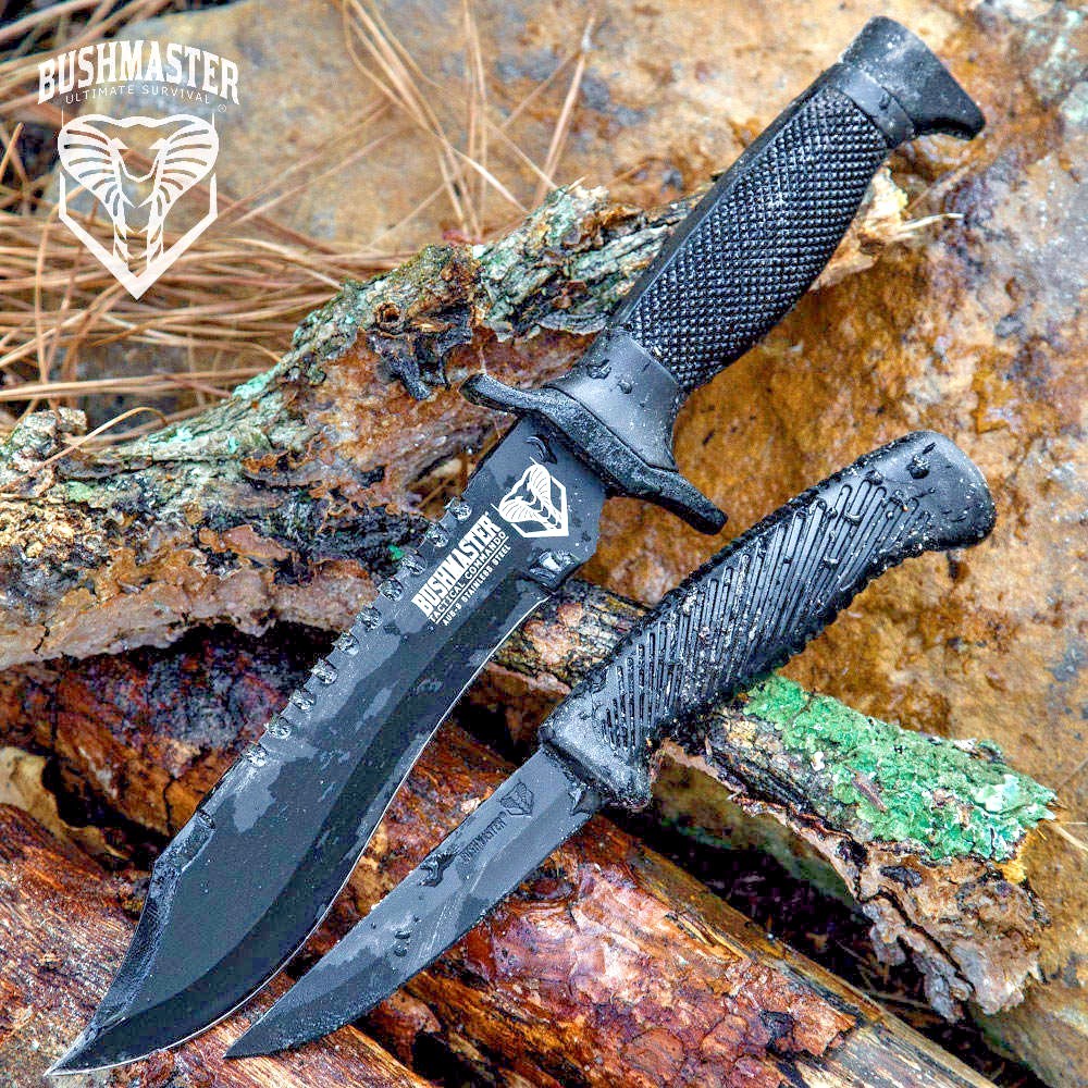 Bushmaster Survival Knife And Skinner Combo Tactical Commando Free Shipping
