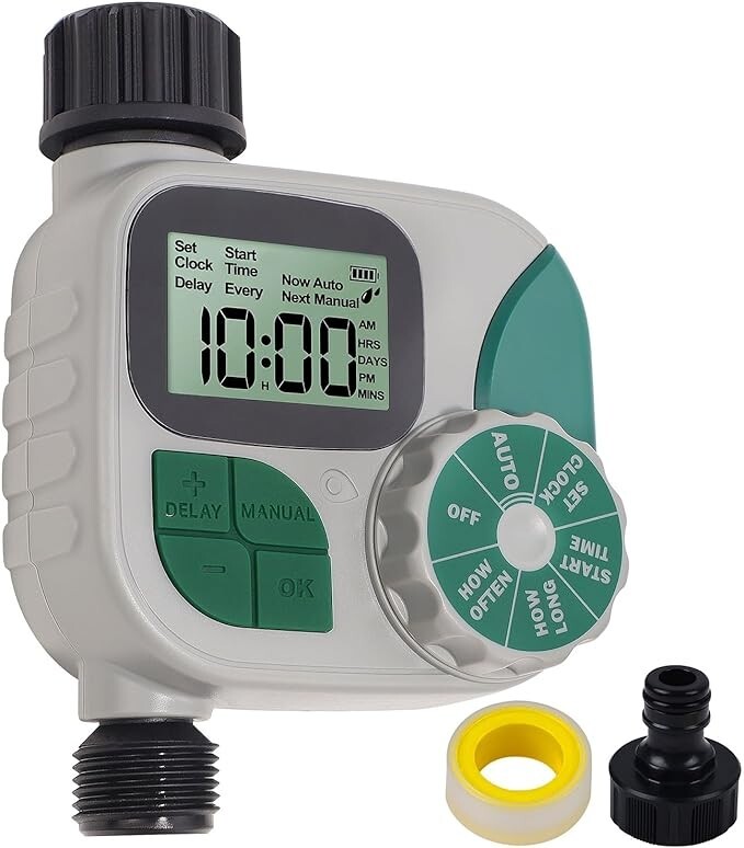 Biswing Sprinkler Timer, Outdoor Water Timer for Garden Hose, Programmable