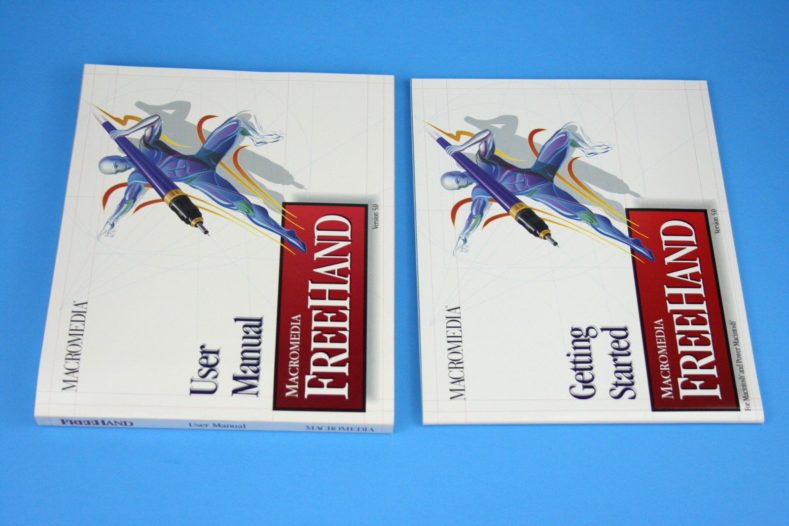 Macromedia Freehand 5.0 Mac User Manual and Getting Started Books