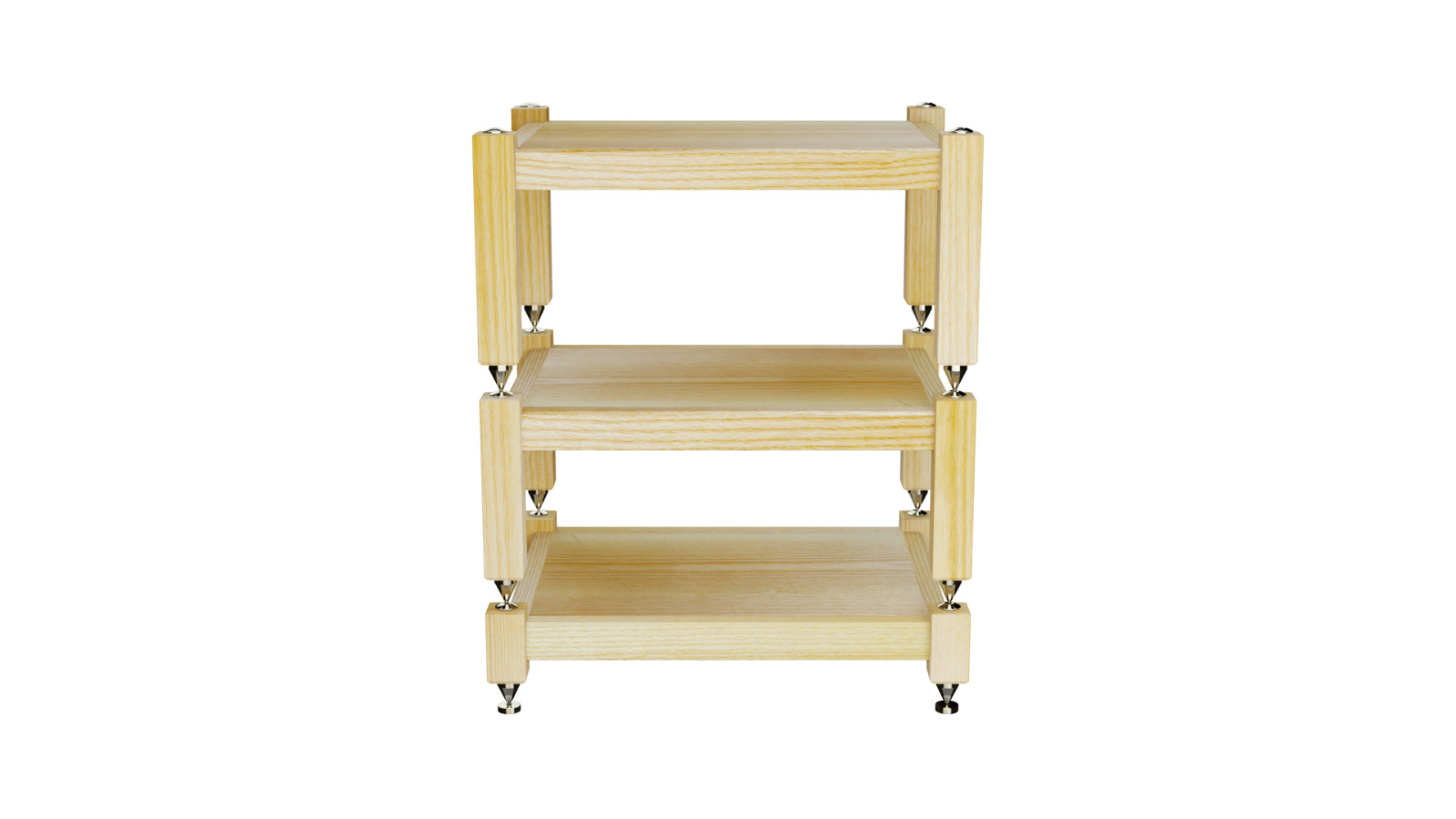 HI-END  AUDIO RACK OAK WOOD - 3 TIERED
