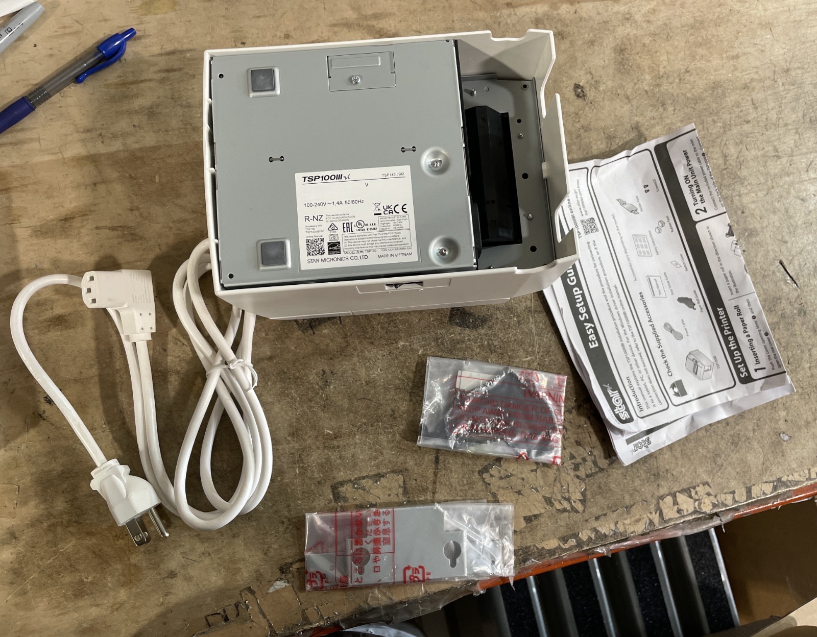 Star Micronics TSP143IIIBI Thermal Receipt Printer White - TSP143IIIBI2 WT US