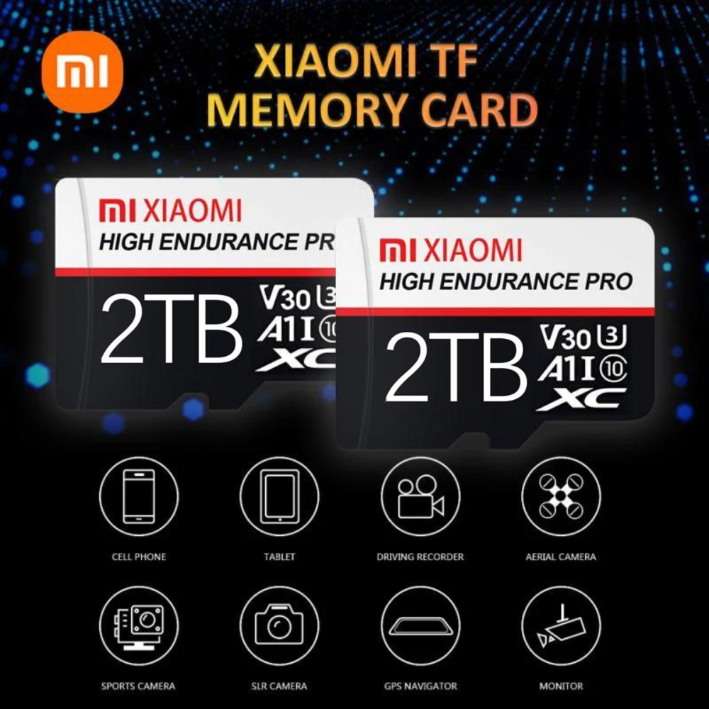 2TB Xiaomi Micro TF/SD Card 2TB A1 Class 10 SD Memory Card High Speed