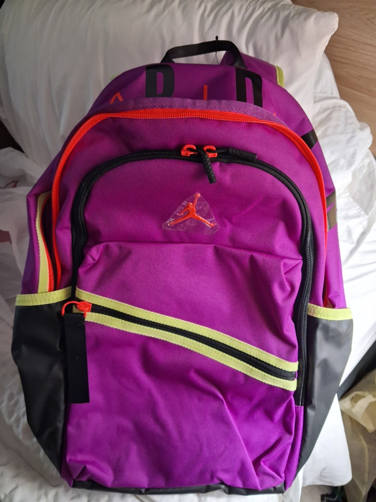 Jordan AIR Backpack LARGE PURPLE BOOKBAG Qith Tags**BRAND NEW**