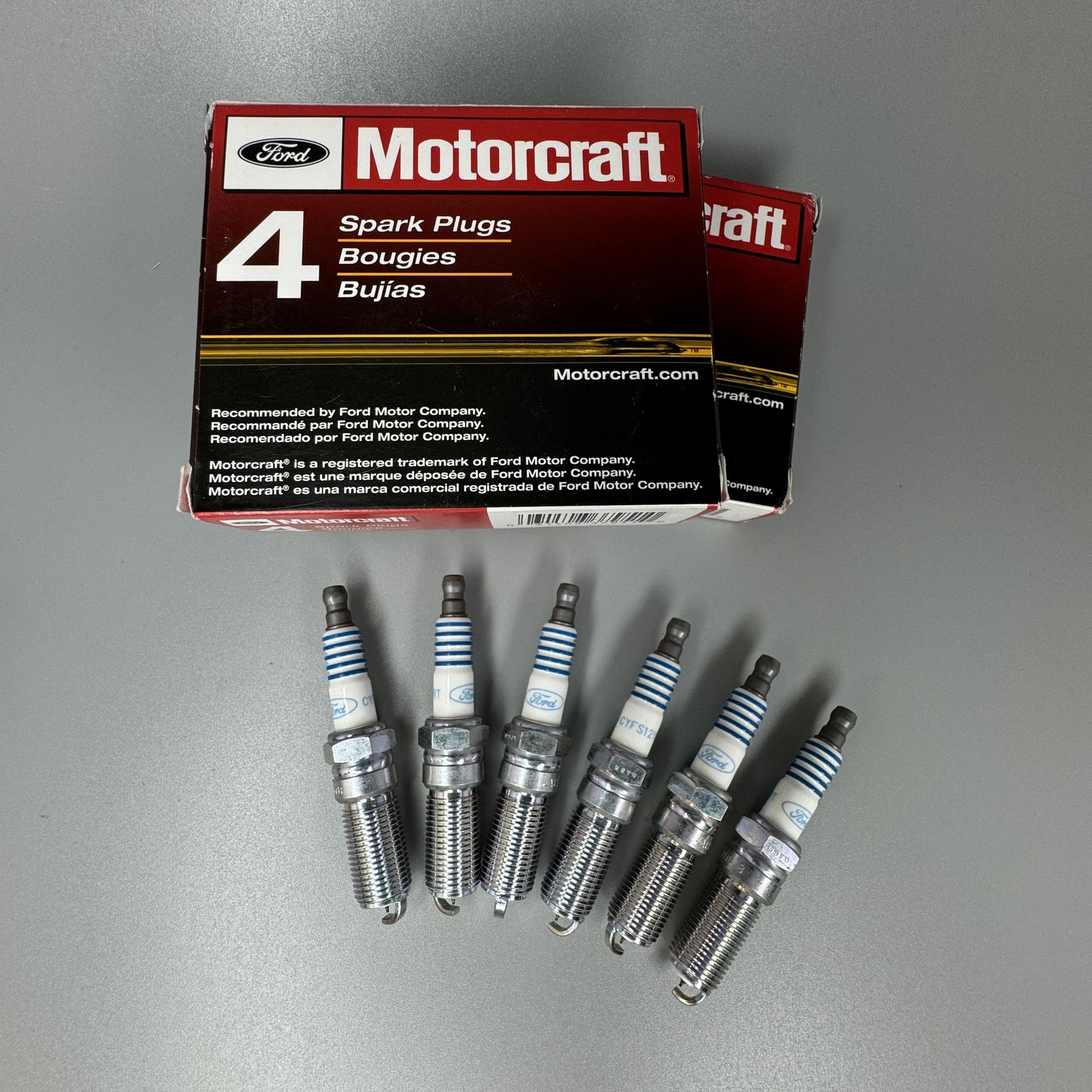 GENUINE FORD Motorcraft Spark Plug 6PCS For Ford Edge Lincoln MKX MKZ SP594