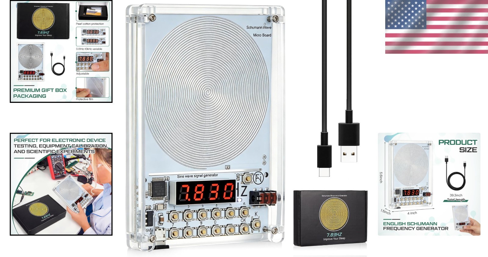 Frequency Generator with Adjustable Range 0.01Hz to 100KHz for Personal Use