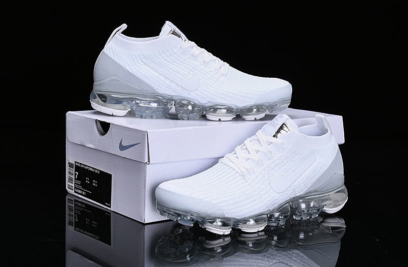 Nike Air VaporMax Flyknit 2 | Pure white air cushion women's sports shoes
