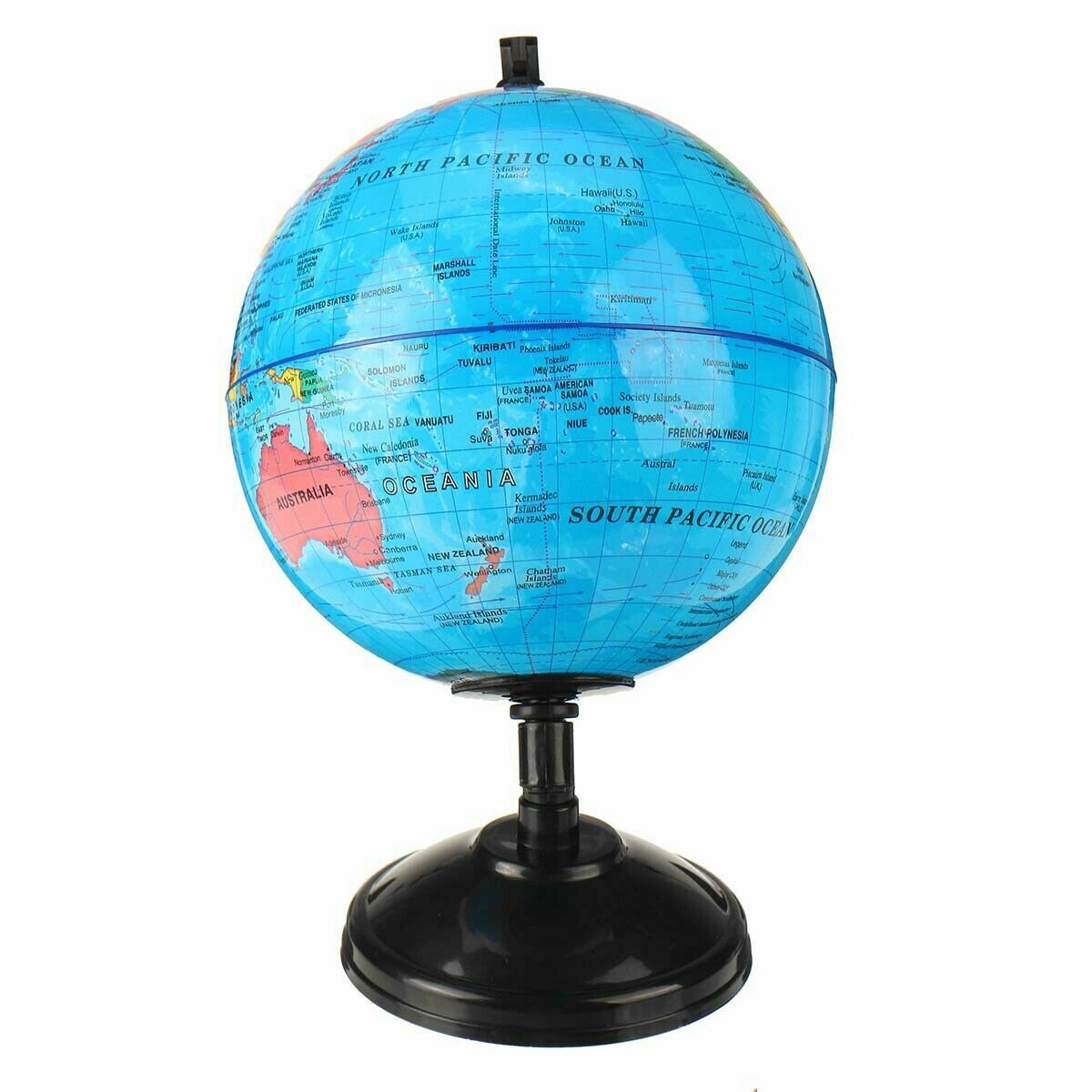 Rotating LED Night Light World Earth Globe Map Students Kids Geography Education