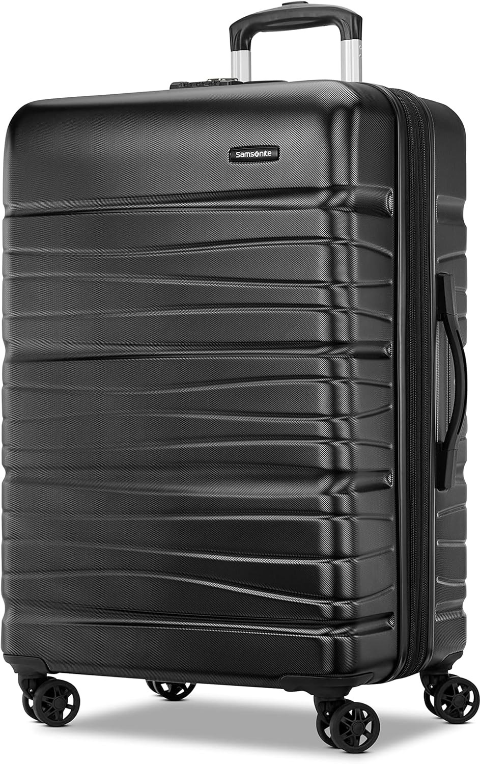 Evolve SE Hardside Expandable Luggage, Bass Black, Large Spinner
