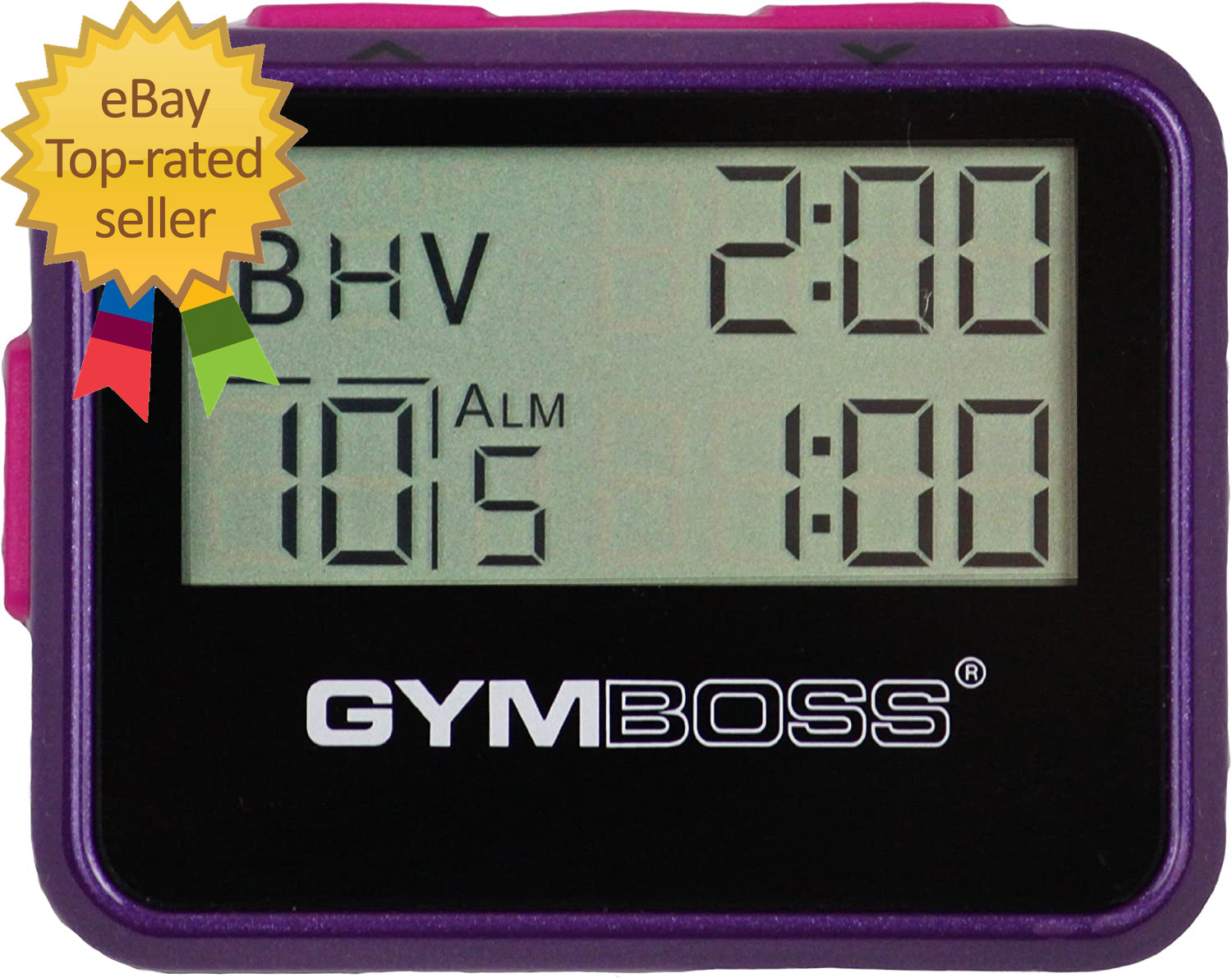 Interval Timer and Stopwatch Violet Pink Metallic Gloss