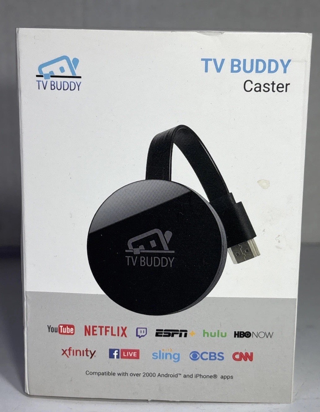 TV Buddy Screen Caster Streaming Device-Compatible To Android, iPhone,  iPads