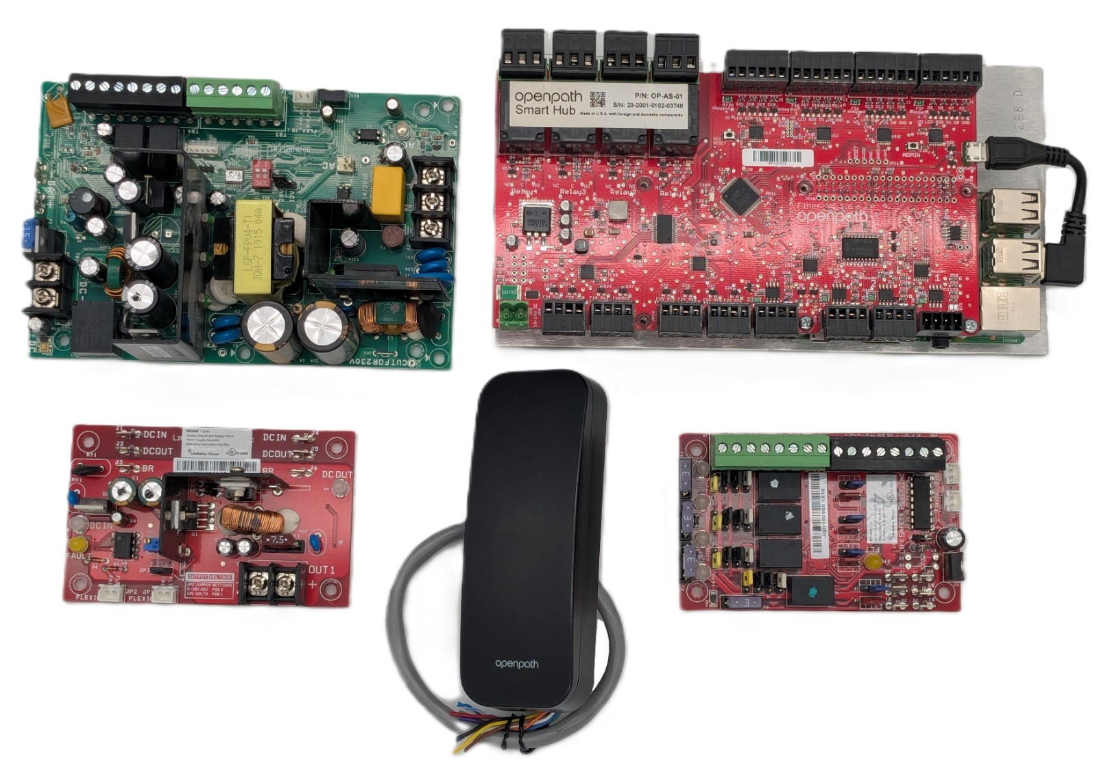 OpenPath Smart Hub LifeSafety Access Control & Burglar Alarm Power Supply Bundle