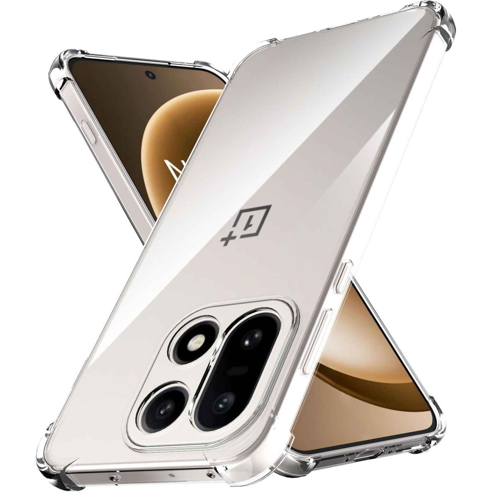for OnePlus 15 Case - Ultra-Thin Shockproof Clear Cover, Anti Yellowing Design