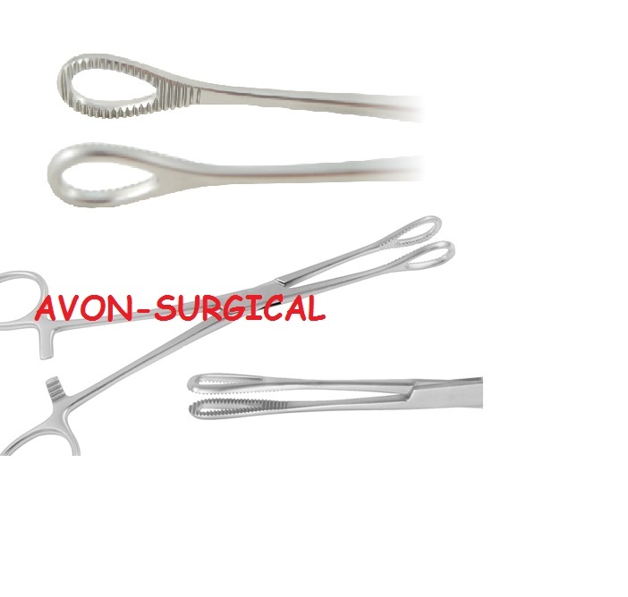 NEW BODY PIERCING KIT SPONGE CLAMP FORCEPS 7" STRAIGHT SERRATED