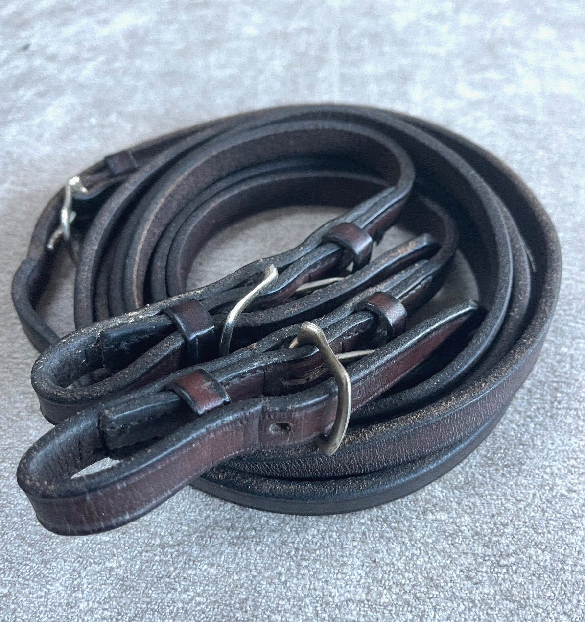 Tory Brown Leather Western Reins Split Reins Tack Horse 60" 1/2" wide