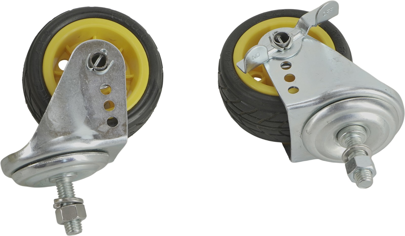 RockNRoller Ground Glider Wide Caster With Brake (4 x 2" - 2-Pack)