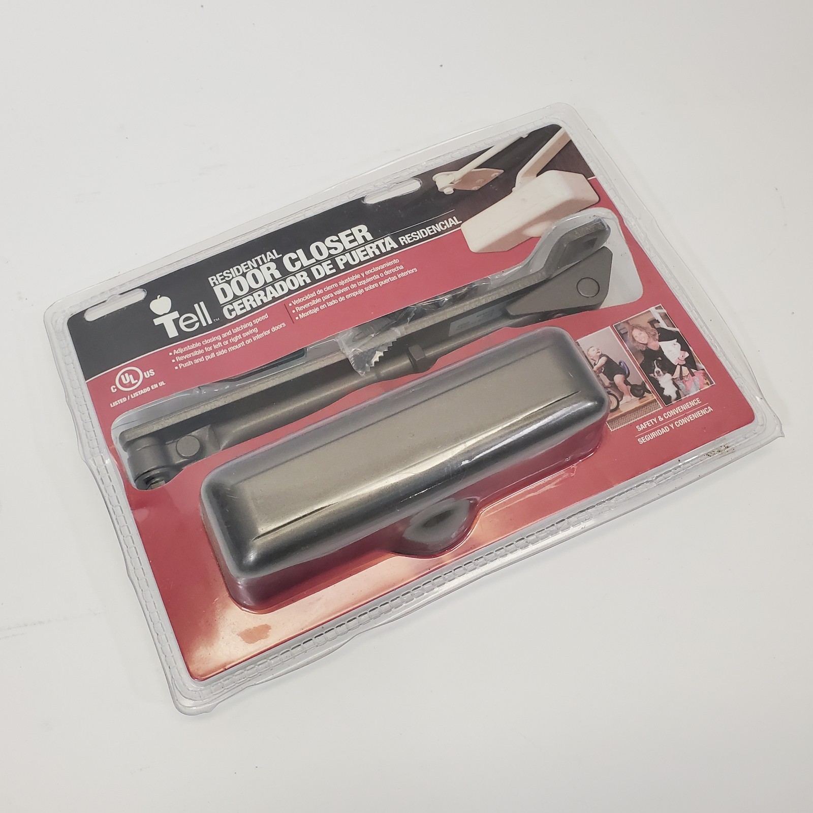 NEW SEALED Tell Manufacturing DC100079 Residential Door Closer Brown