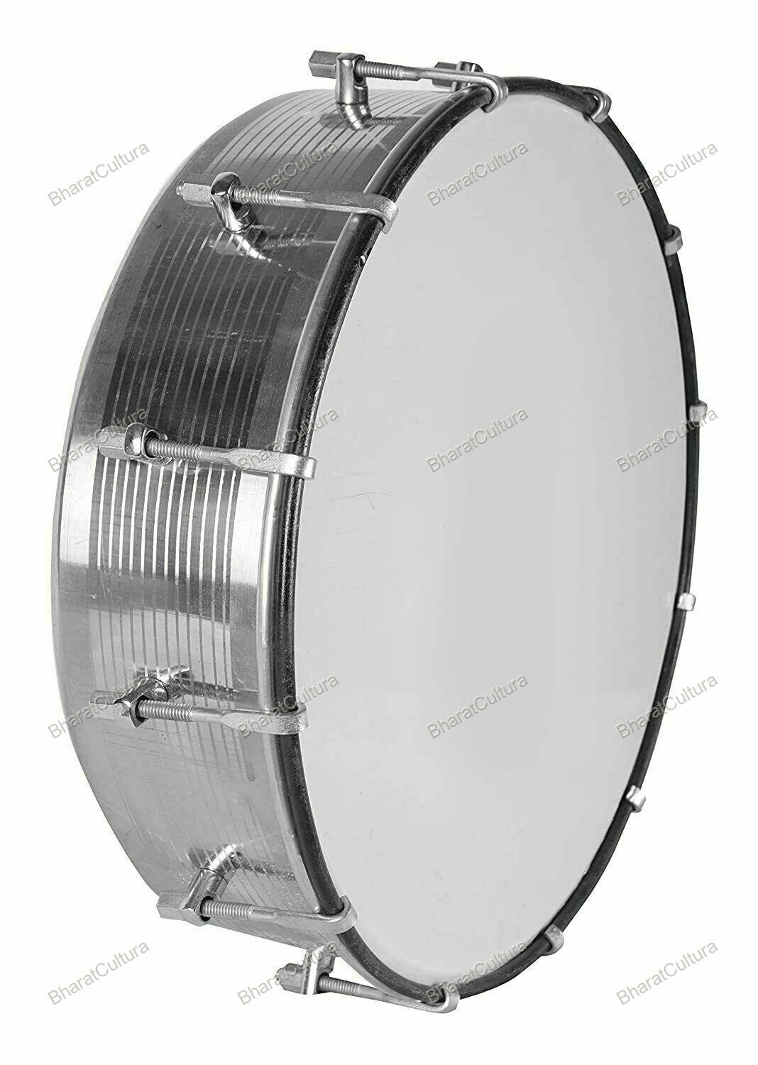 Indian Musical Instrument Stainless Steel Nasik Tasha Drum With Bag and Stick