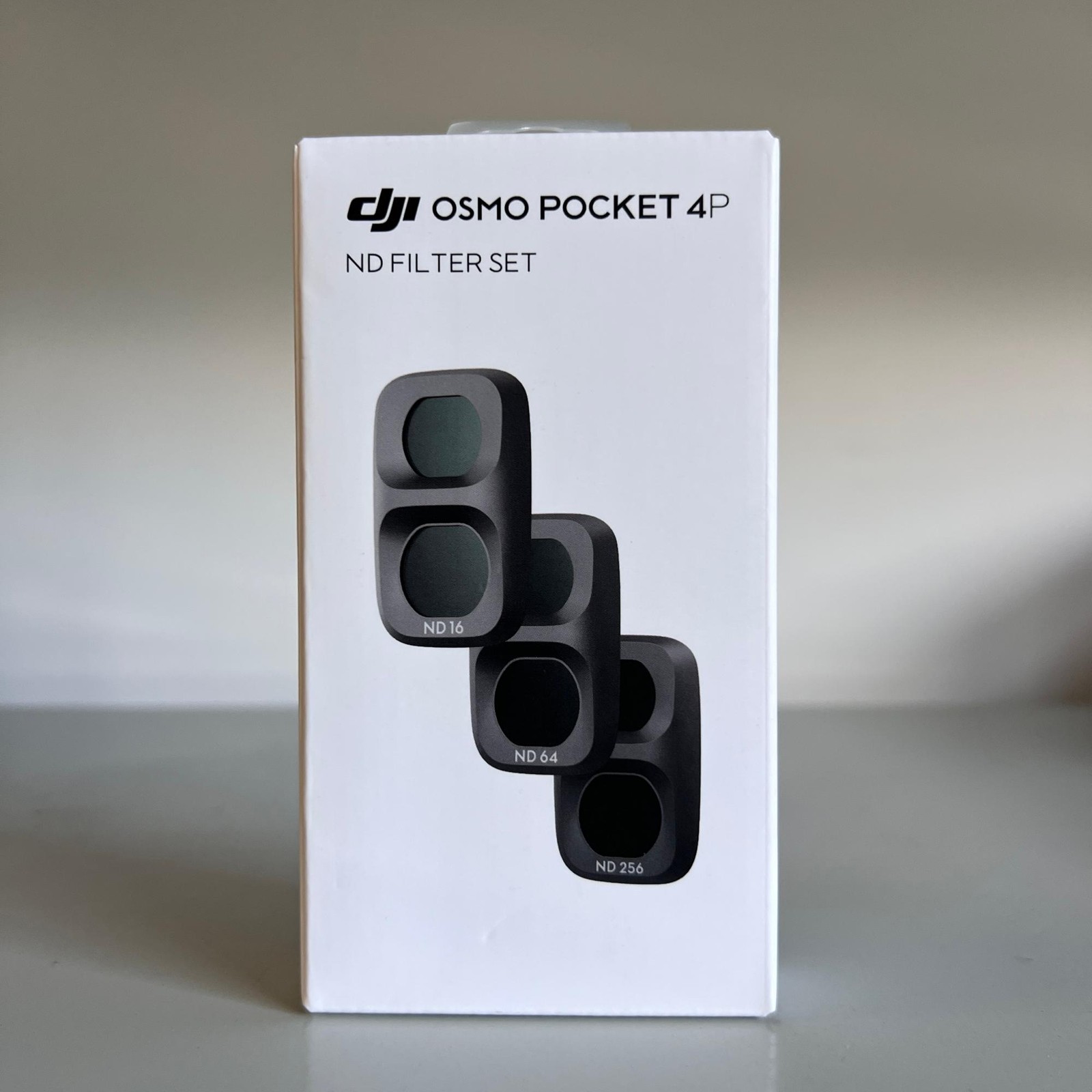 DJI Osmo Pocket 4 Pro (Pocket 4P) ND Filter Kit – ND16 / ND64 / ND256 (Black)