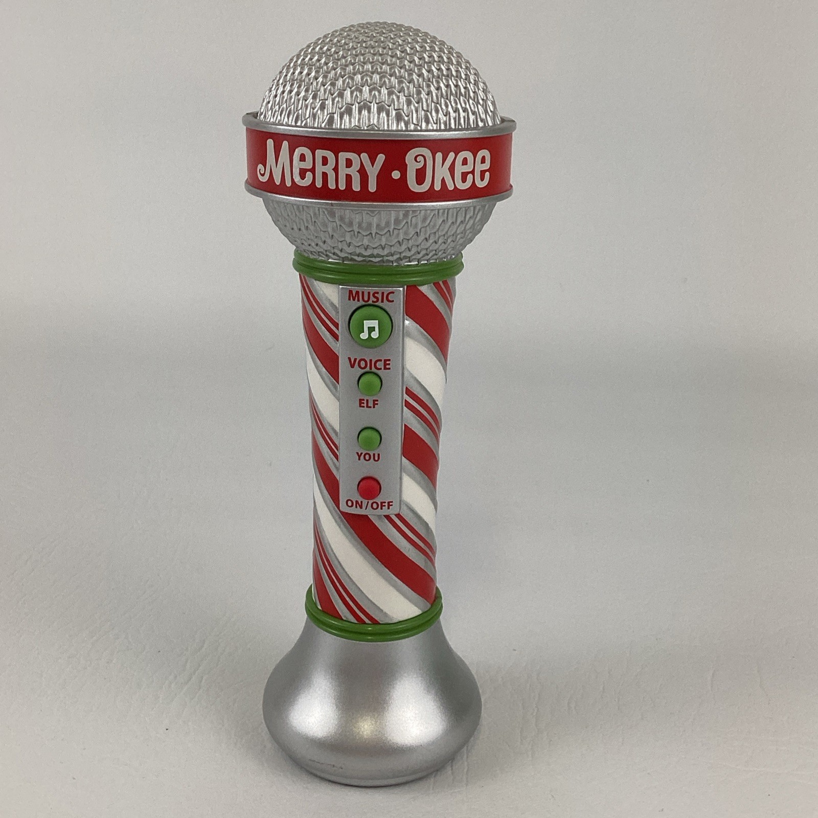 Hallmark Merry-Oke Christmas Karaoke Microphone Sing Along Elf Voice Changer Toy