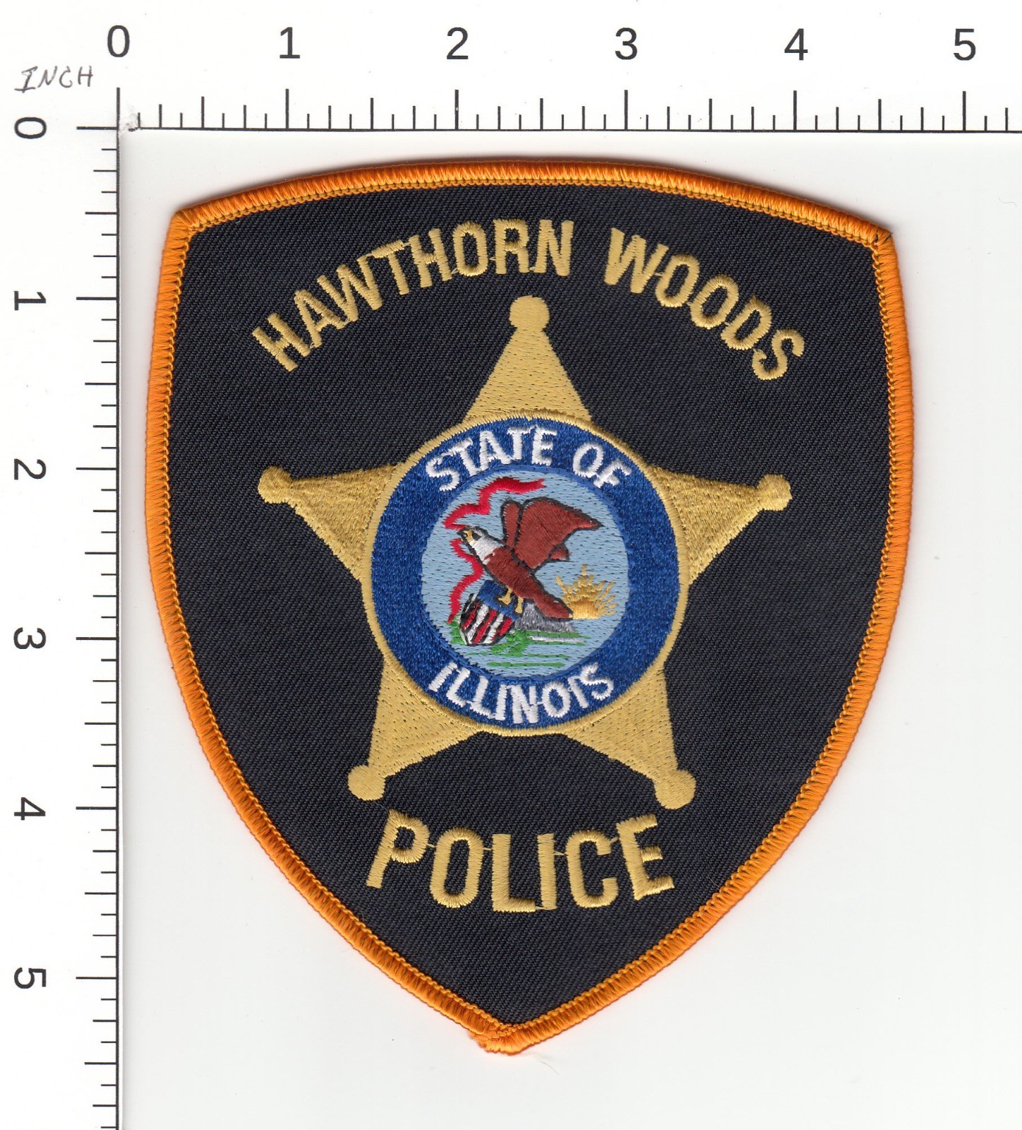 HAWTHORN WOODS ---  ILLINOIS COLLECTIBLE POLICE PATCH