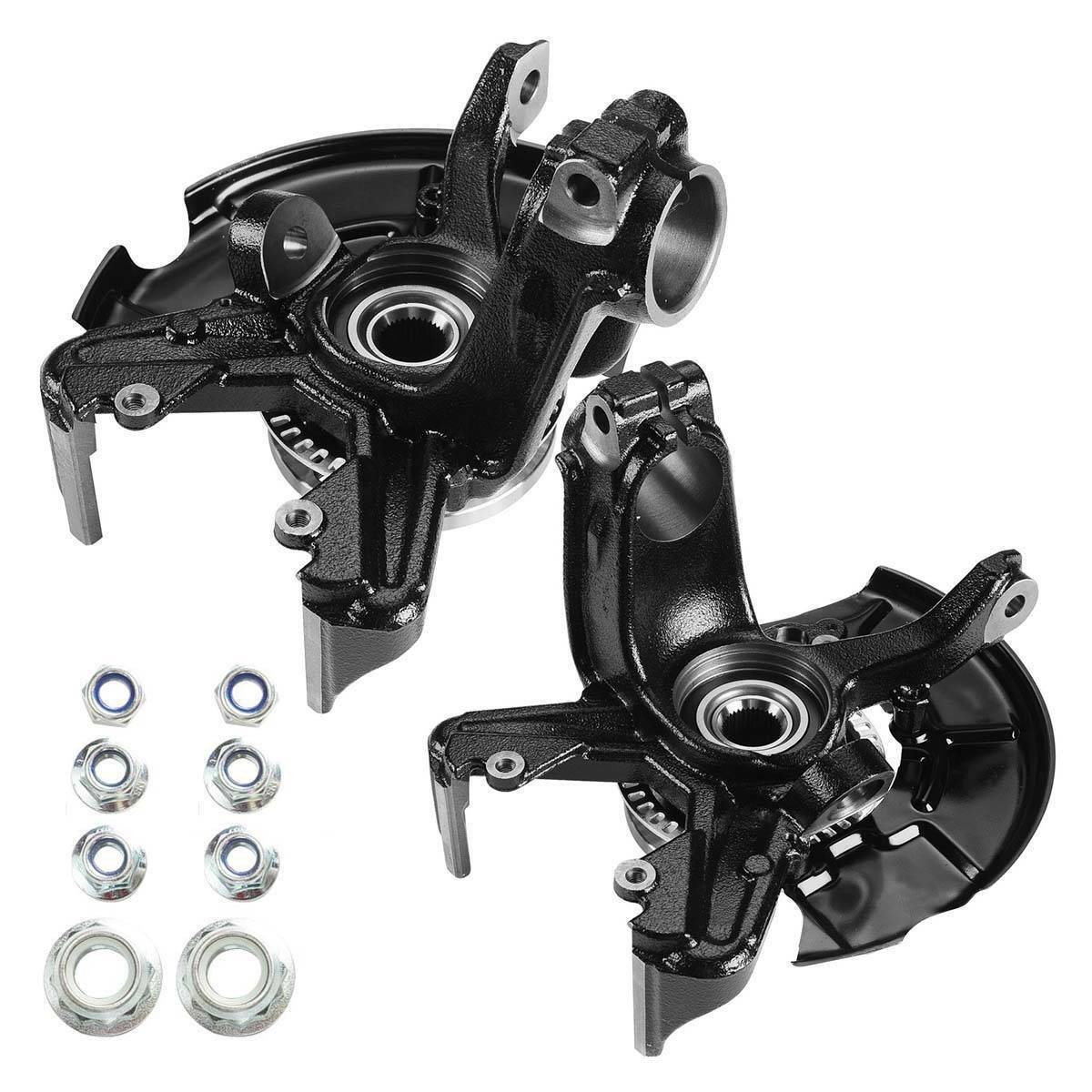 Front for 1998-2010 VW Beetle Golf Jetta Steering Knuckles&Wheel Hub Bearings