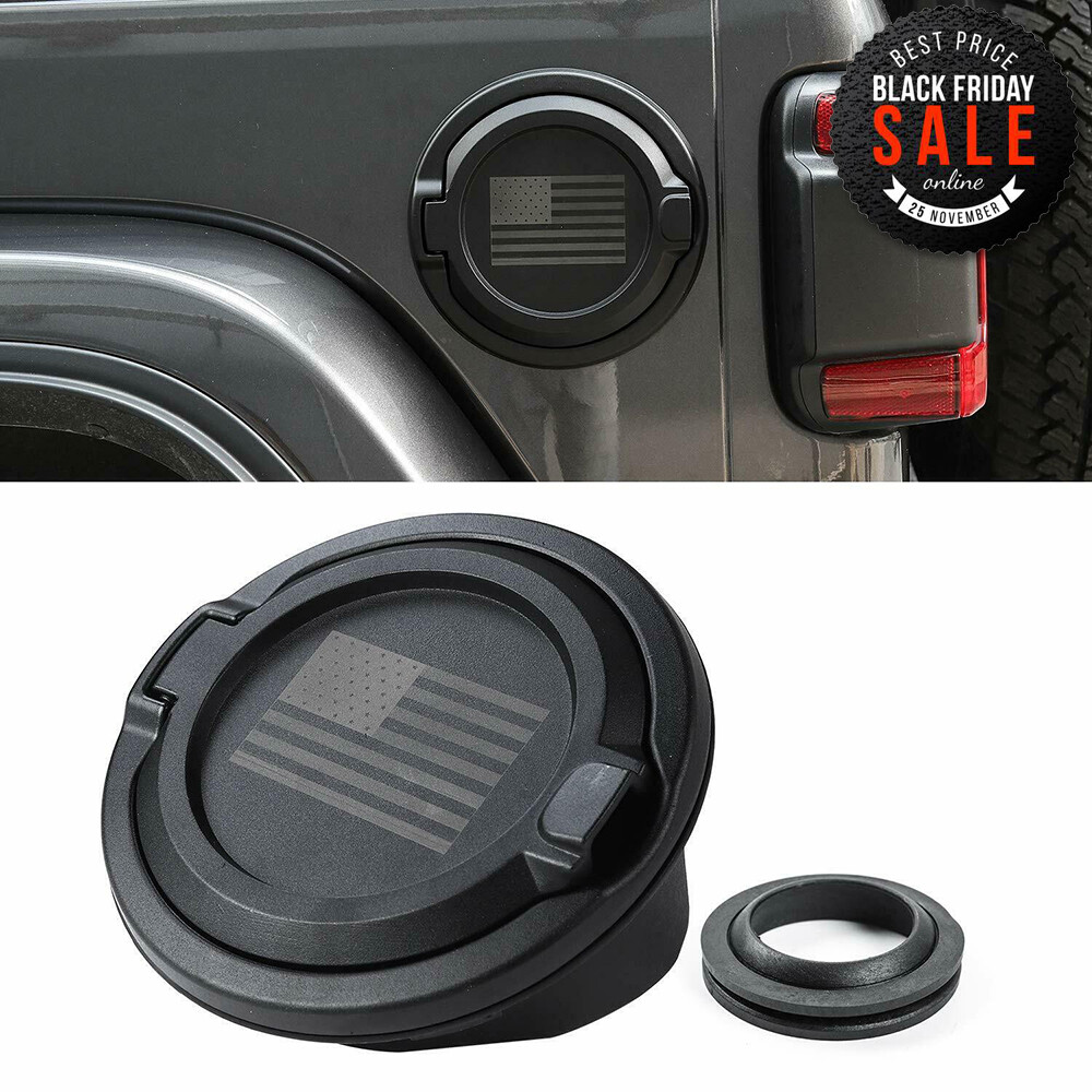 Gas Tank Cap Cover Fuel Filler Door for Jeep Wrangler JL & Unlimited 2018-2022