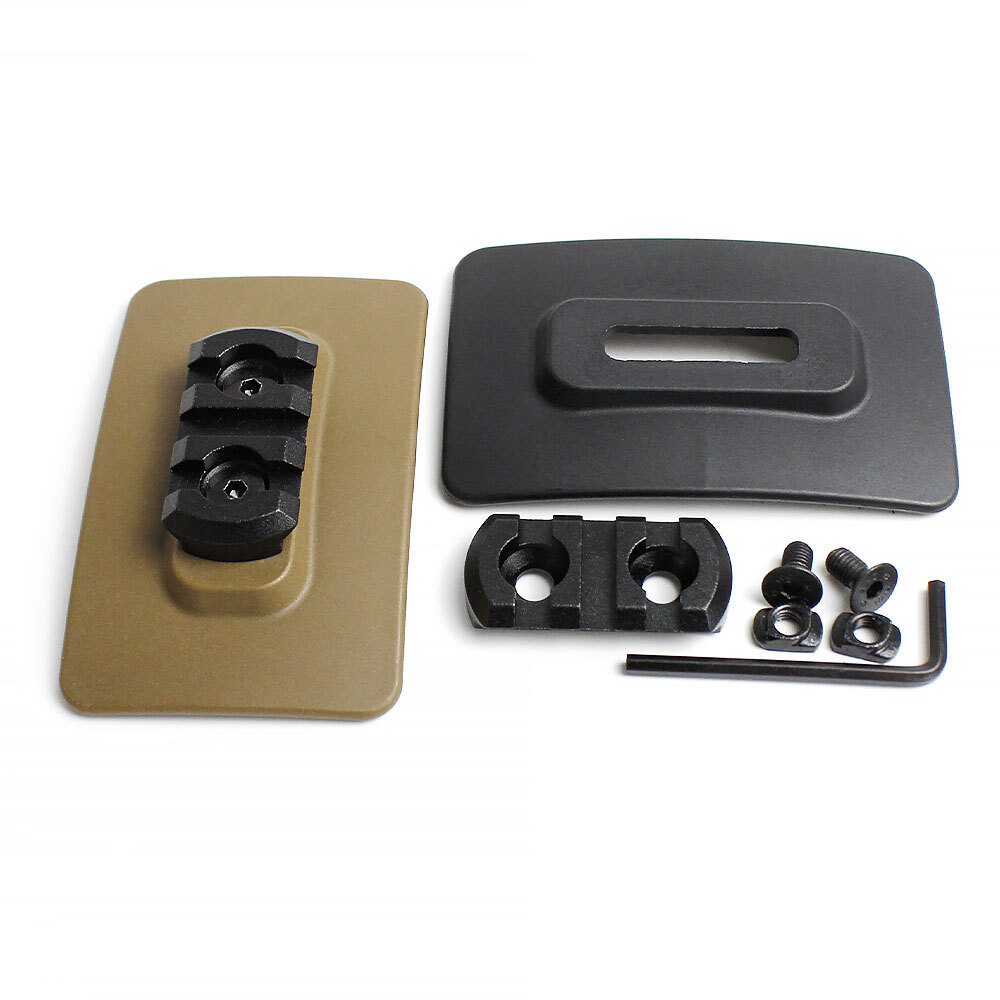 Tactical Helmet Fast Attach Mount Adapter Attachment Fit Weapon Light MLOK Rail