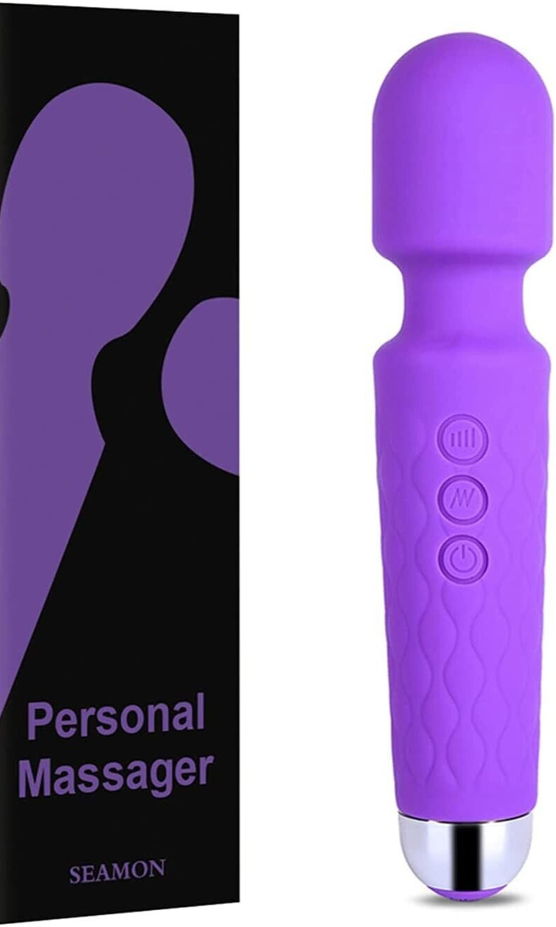 PURPLE WAND MASSAGER - by Seamon - 8 Speeds 20 Modes - FREE DISCREET SHIPPING