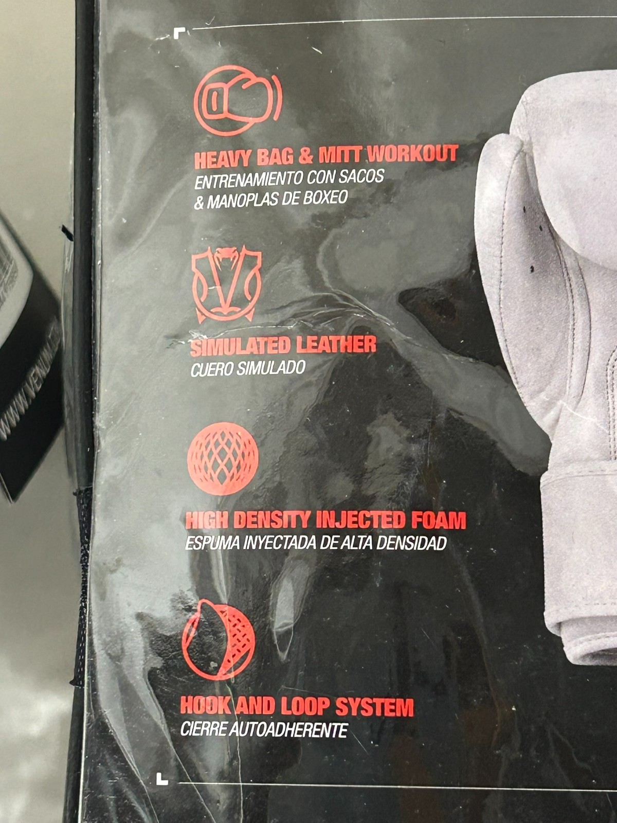 NEW Venum Contender 1.5 14 oz white/silver boxing gloves