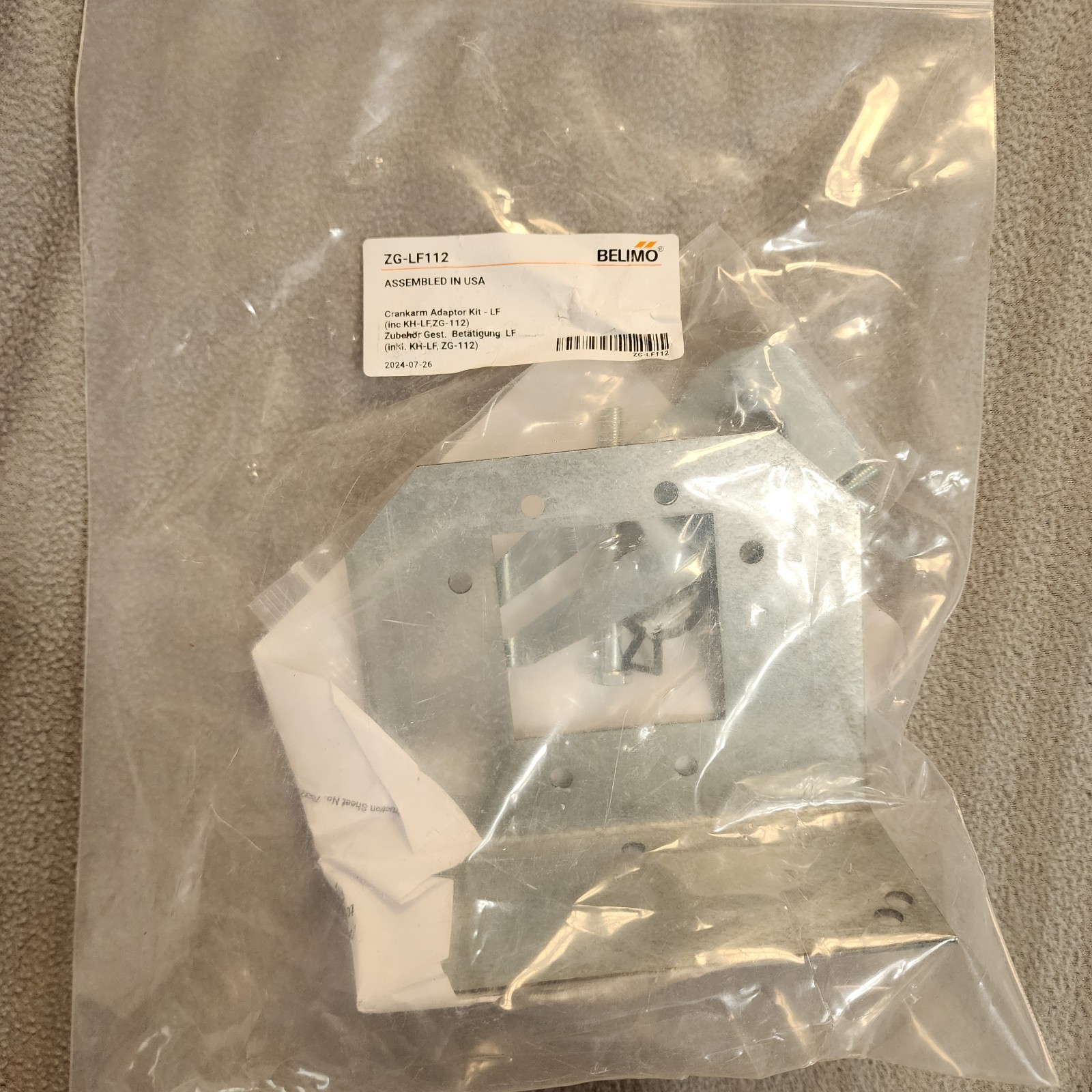 BELIMO ZG-LF112 Crankarm Adaptor Kit-LF