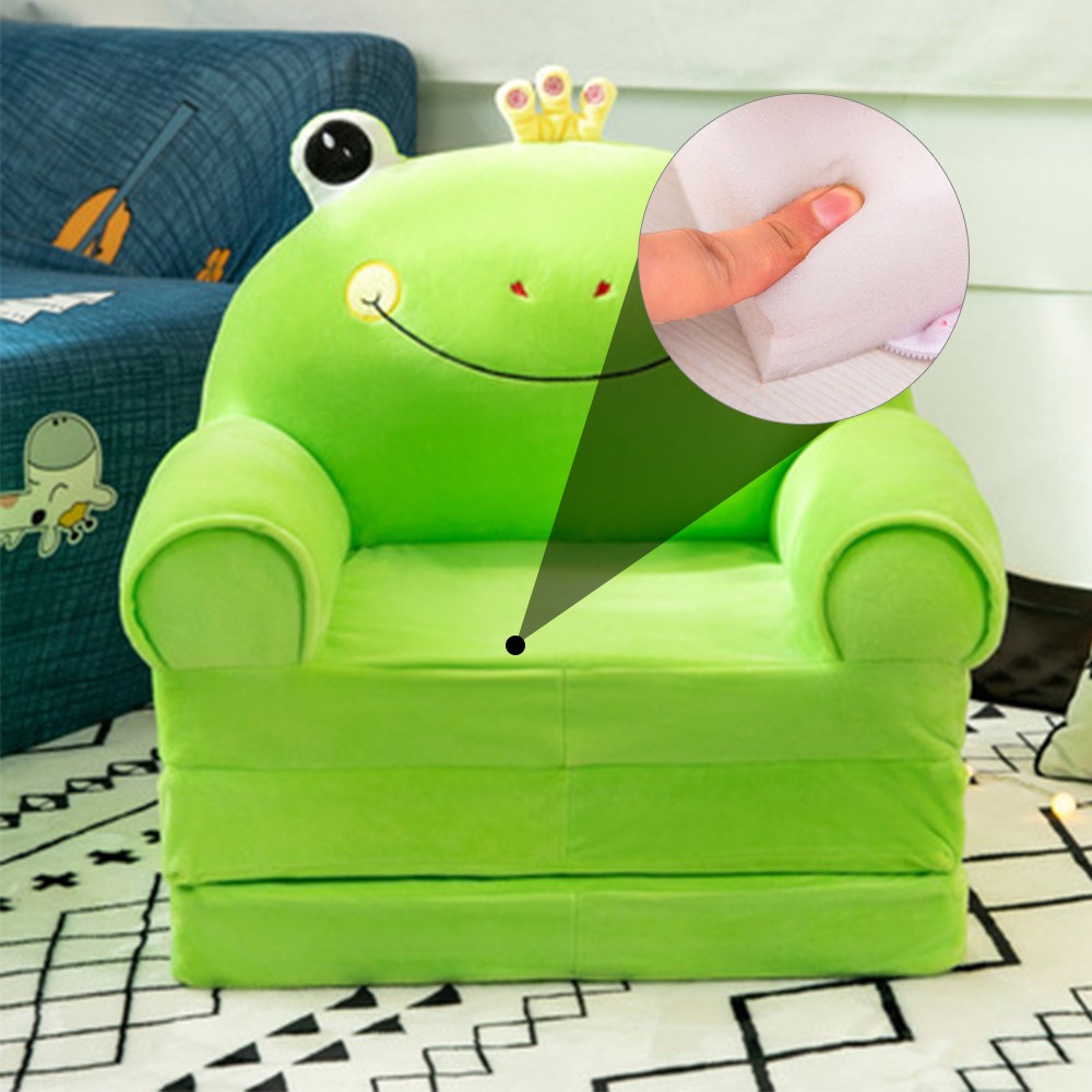 3 in 1 Kids Sofa Bed Foldable Toddler Chair Kid Couch for Playtime Naps & Travel