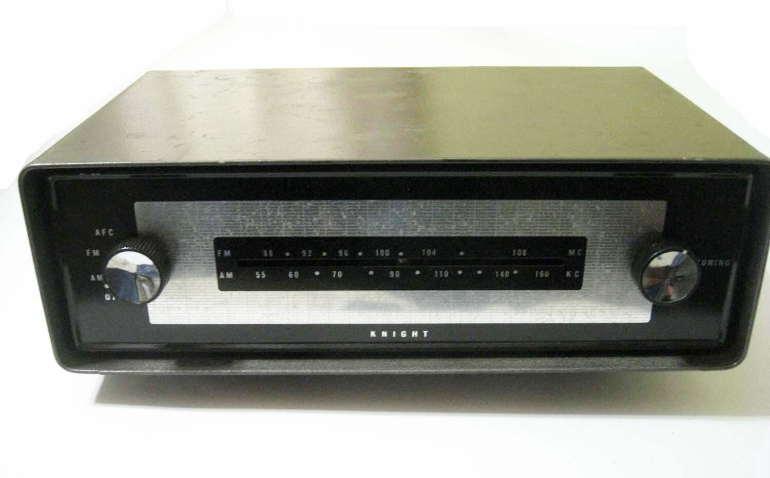 KNIGHT ® Antique AM FM Stereo Vacuum TUBE TUNER - Used - UNTESTED