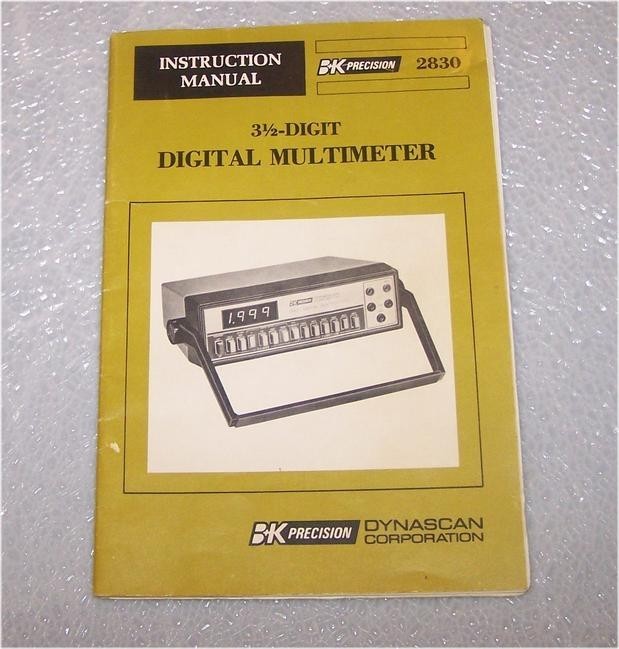 B&K 2830 DMM Original manual