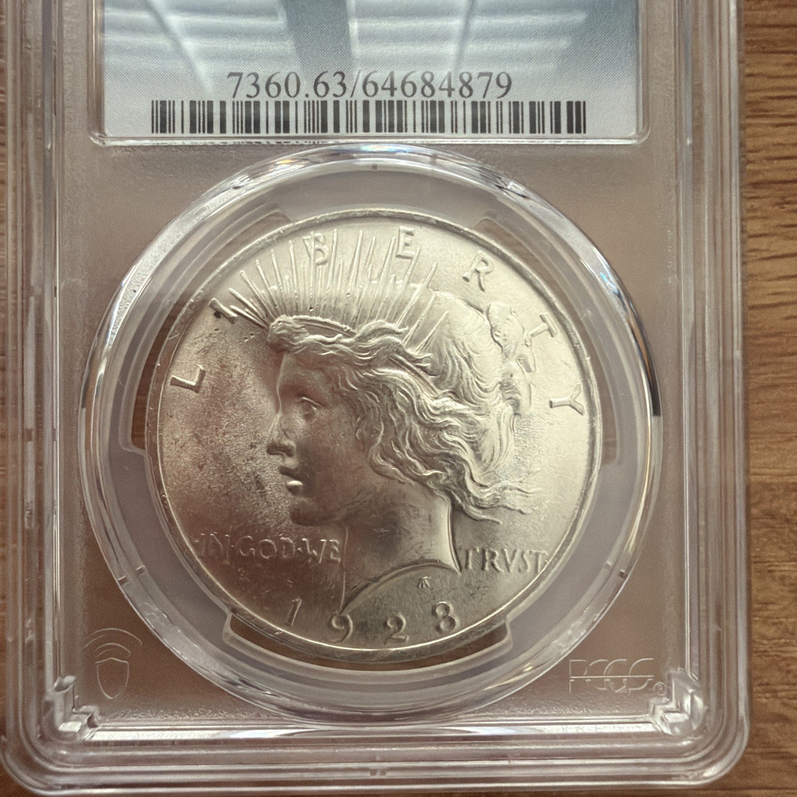 1923 Peace Silver Dollar PCGS MS63 Philadelphia