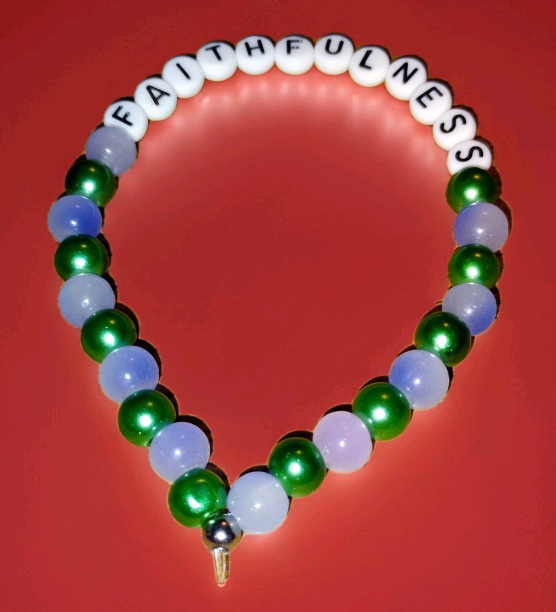 Faithfulness Glass Bracelet, Purple & Green, by Beens©