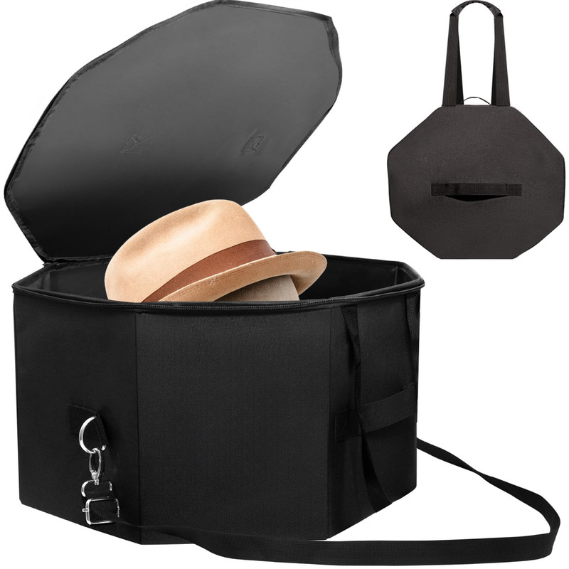 Haopengyou Extra Large Hard Shell Hat Travel Case For Women Men - Portable