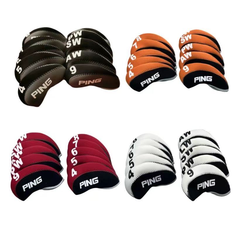 PING GOLF Protective case Golf Iron cap case 10 two-tone number club headcovers
