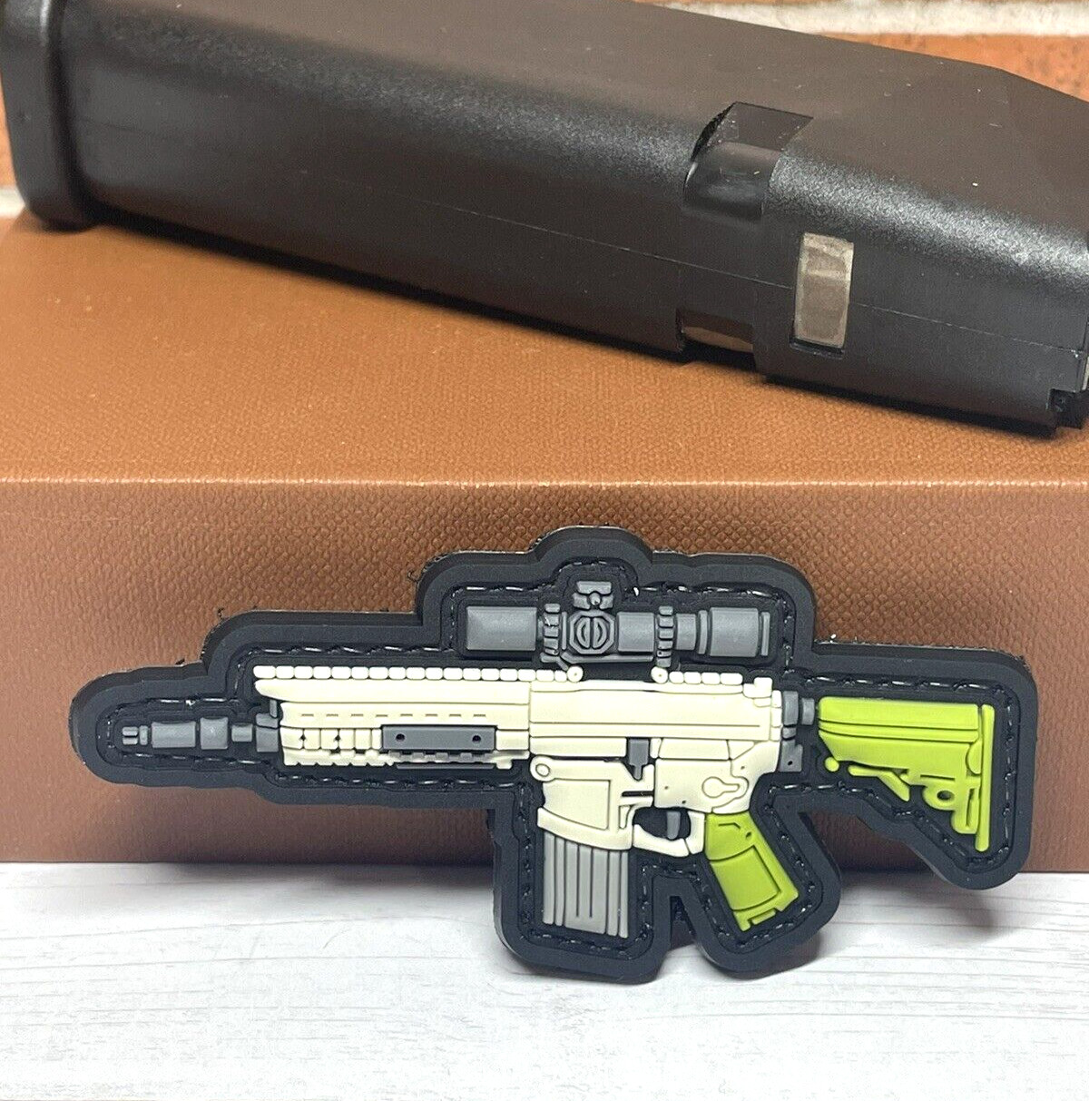 PVC Tactical Patch, A15 Gun Morale Patch Hook Backed - Assault Rifle Patch