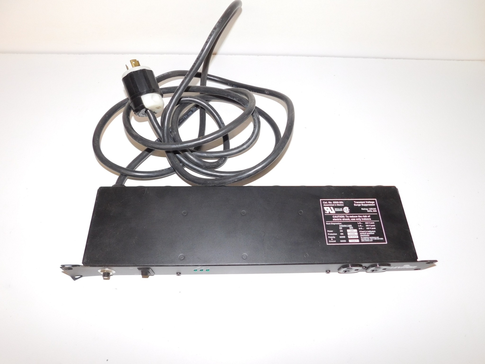 LEVITON TRANSIENT VOLTAGE SURGE SUPPRESSOR CAT NO 5500-20L (MLQ183)