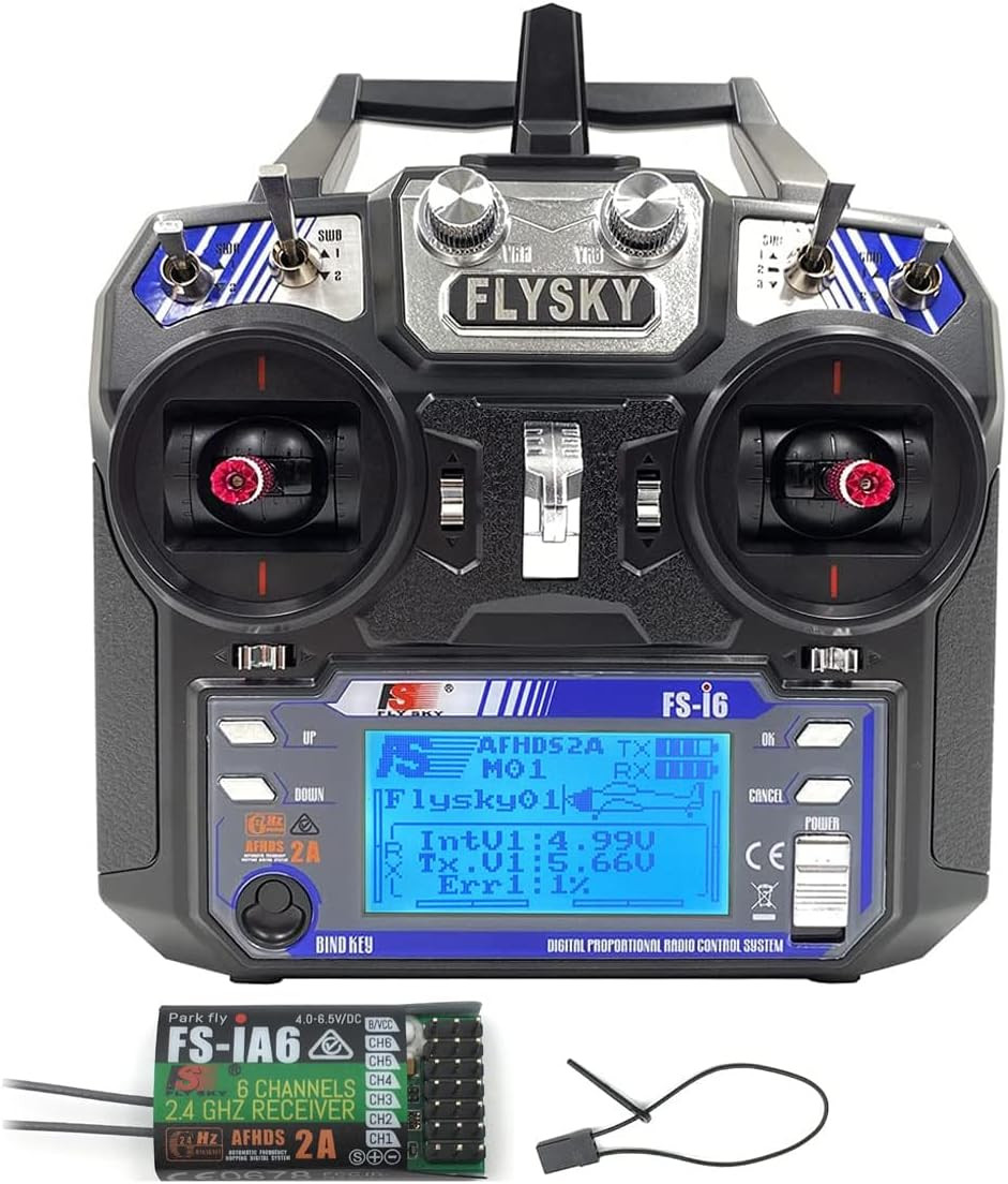 6CH 2.4GHz RC Transmitter & Receiver for Drone Plane Helicopter