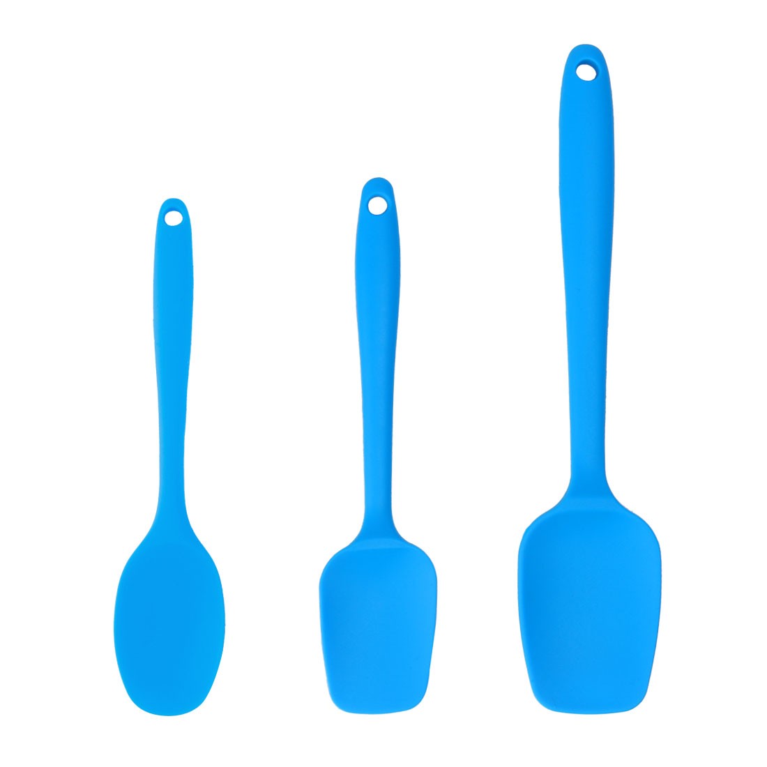 3pcs Silicone Spatula Set Heat Resistant Rubber Scraper for Cooking Baking