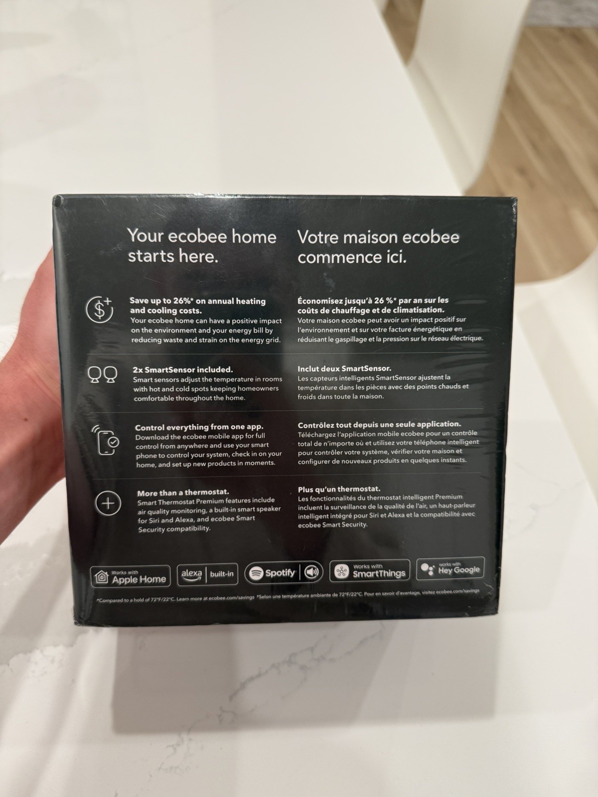 Sealed: ecobee Smart Thermostat Premium Plus Pack ( Includes 2 SmartSensors )