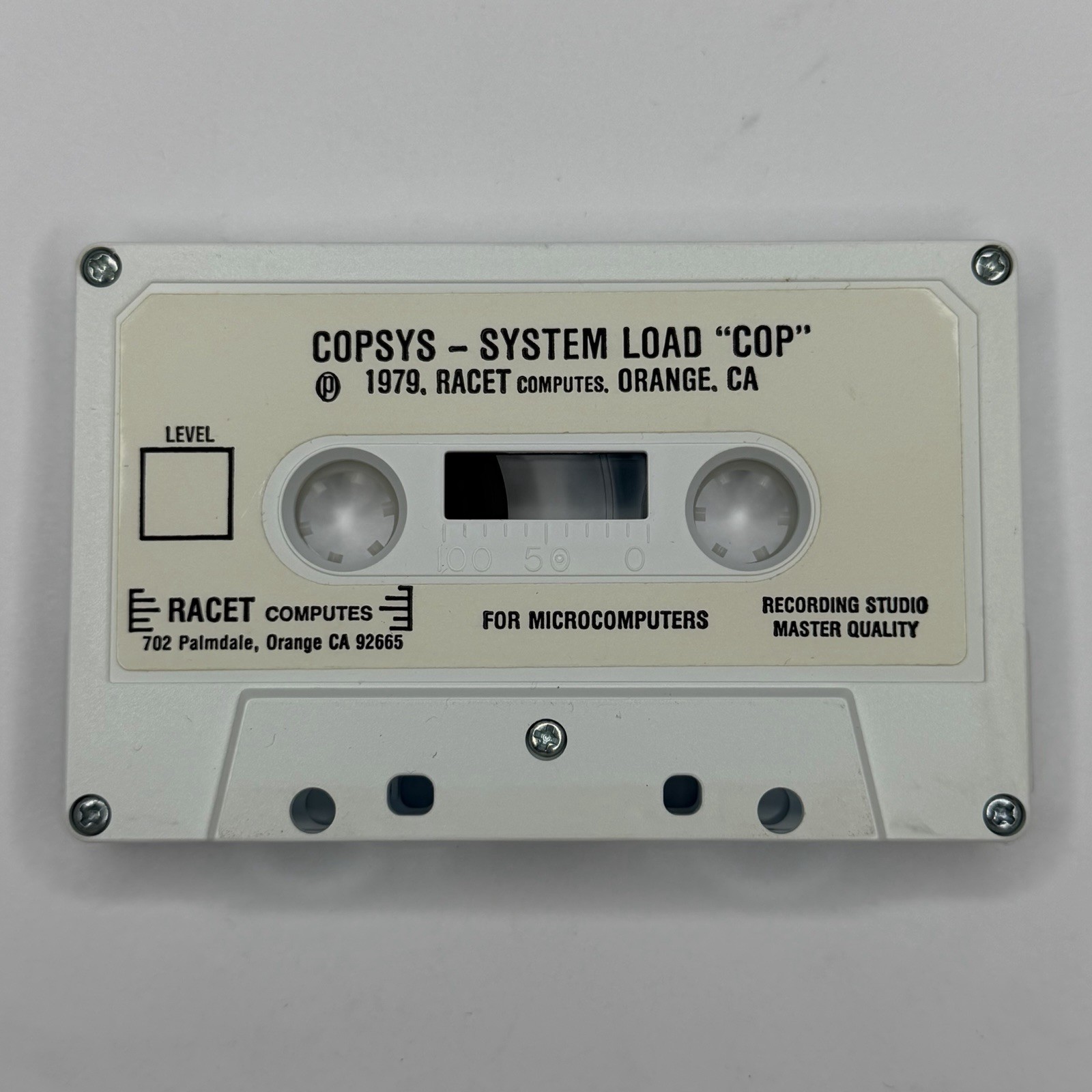 Vintage 1979 Copsys System Load "COP" Microcomputers Racet Computers - UNTESTED