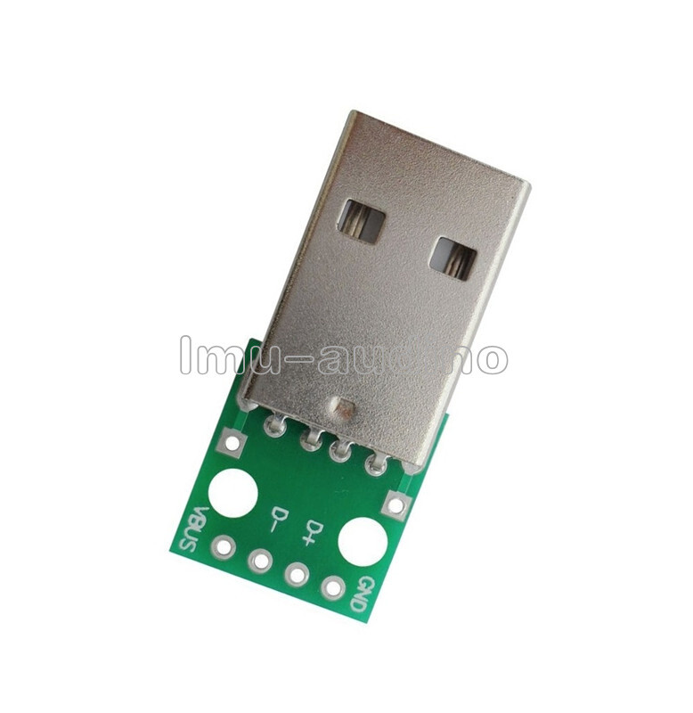 5/10/20pcs Male USB to DIP Adapter Converter 4pin 2.54mm DIY Power Supply