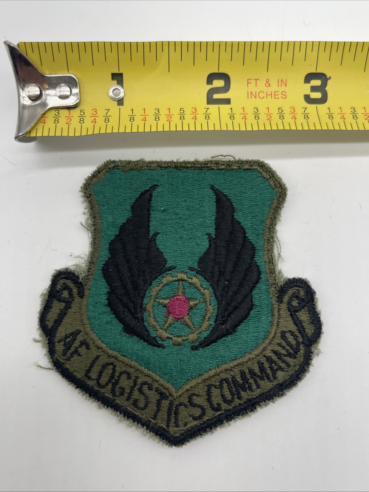 U.S. Military USAF AF Logistics Command Patch Insignia Cut Edge Subdued Sew On
