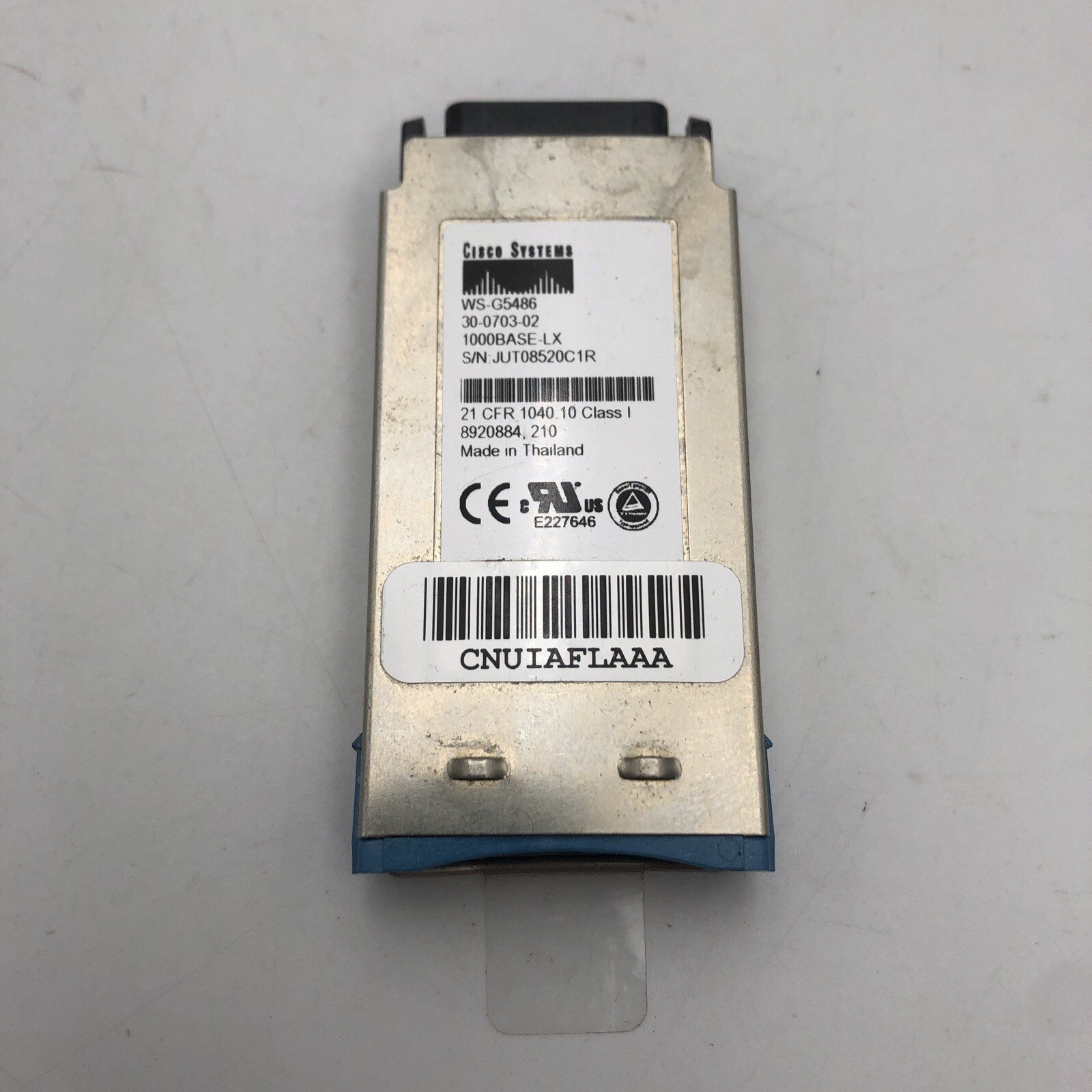 Single  Used CISCO WS-G5486 1000 BASE-LX MODULE 30-0703-02 READ D