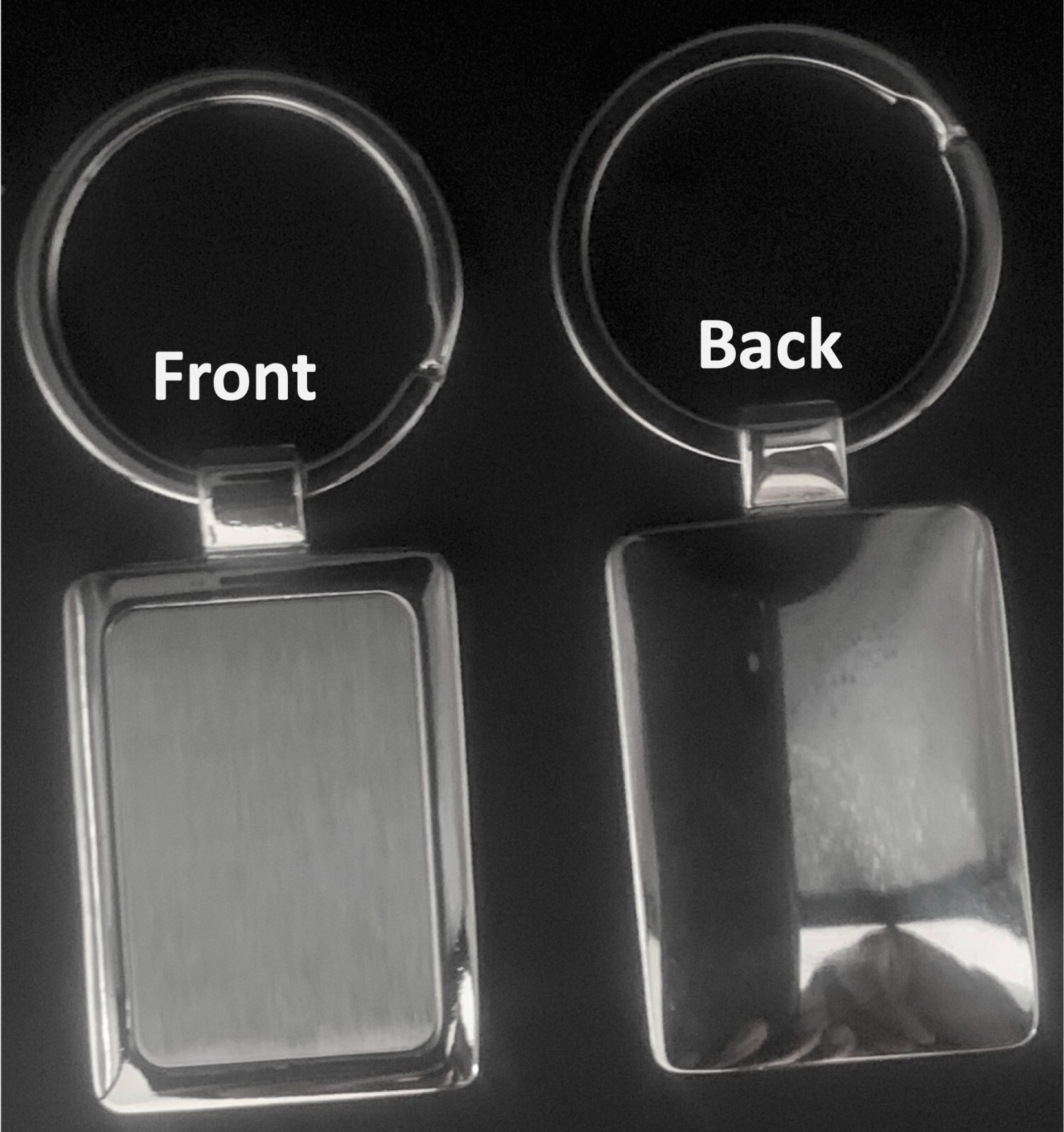 Customized Personalized 1-Sided Laser Engraved Key Chains Free Shipping USA