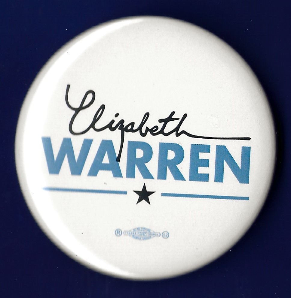 2020 Elizabeth Warren - 2.25" / Presidential Hopeful Campaign Button (Pin01)